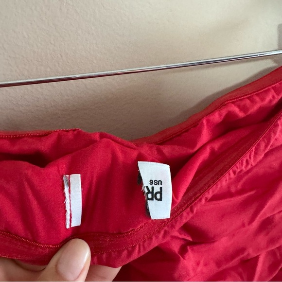 Princess Polly Glamour Girl Red Strapless Bubble Hem Mini Dress Size 6 Feminine - Picture 8 of 8